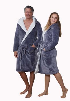 Schaar ik draag kleding balkon Fleece heren badjas kopen? | Badjas.nl