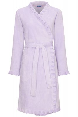 Lila kimonobadjas met ruffles – fleece - Rebelle